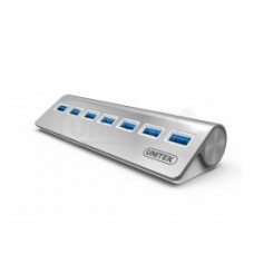 Unitek (Y-3187) 7-port USB 3.0 Charging Aluminium Hub + DC  Power Supply