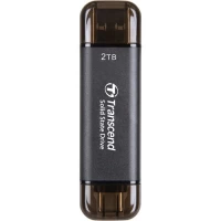 2TB Transcend ESD310C USB- A/Type-C Portable External Solid State Drive SSD (TS2TESD310C)