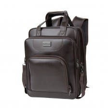 Vangoddy Pittas Vegan Leather 3-in-1 Hybrid Briefcase Backpack Messenger Bag