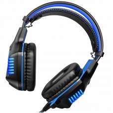 Borofone BO101 USB/3.5mm Wired LED Gaming Stereo Headset With Microphone For PC - Blue