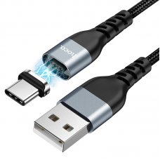 hoco U96 USB to Type C Magnetic Charging/Data 3A Cable - 1.2m - Black