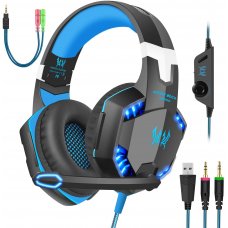 Borofone BO100 3.5mm Wired Color LED Gaming Stereo Headset With Microphone For PC