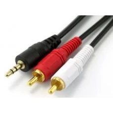 3,5 Мини-мужчина к 2xRCA Мужской 2 м кабель (красно-белый до PL3.5)