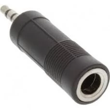 3.5-Male to 6.5-Female Audio Converter Stereo Adapter