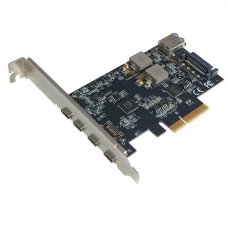 STLab U-2330 PCIe 5 Ports USB 10Gbps Host Adapter(1A+4C)