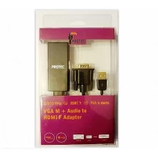 Protec  DM116 VGA (Male) + Audio to HDMI (Female)  Adapter