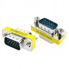 15 Pin VGA Coupler (VGA Male to Male) HD15 Male to HD15 Male Adapter