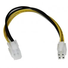 4-Pin 12V Male (M) to 4-Pin 12V Female (F) PSU Cable Extension - 20cm