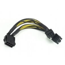 8-Pin EPS-12V to (x2) Two, Dual 8-Pin EPS-12V Y-Adapter Splitter Converter Cable 8-Pin EPS-12V to (x2) Two, Dual 8-Pin EPS-12V Y-Adapter Splitter Converter Cable