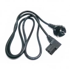 C13 IEC Kettle 90 Degree to European 3 pin Round AC EU Plug Power Cable for PC - 1.5m C13 IEC Kettle 90 Degree to European 3 pin Round AC EU Plug Power Cable for PC - 1.5m