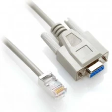 9-Pin DB9 Female Serial RS232 Port to RJ45 Cat5 Ethernet LAN Rollover Console Cable Switch Line -1.5m