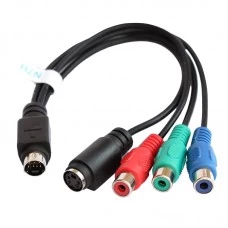 S-Video 8-контактный компонентный RGB + 4-контактный S-Video F-кабель