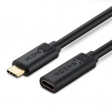 USB 3.1 Type C Male (M) to USB 3.1 Type C Female (F) Extension Charging & Sync Cable - 1m