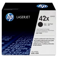 HP 42X (Q5942X) Black High Yield Original LaserJet Тонер-картридж черный