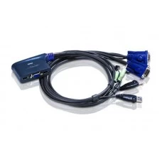 Aten CS-62US 2-Port USB VGA/Audio Cable KVM Switch (0.9m)