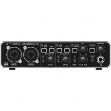 Behringer U-PHORIA UMC204HD - USB 2.0 כרטיס קול חיצוני עם חיבור למחשב 