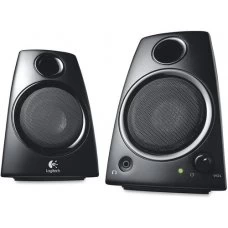 Logitech Z130 2-Piece 2.0 3.5mm Compact Computer Multimedia Speakers - Black 