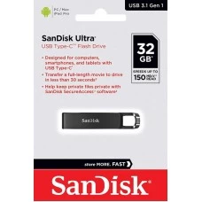 32GB SanDisk Ultra USB Type-C Flash Drive USB 3.1 Gen 1, Speed Up to 150MB/s (SDCZ460-032G-G46)
