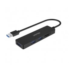 Unitek (H1108A) USB 3.0 uHUB Q4+ 3 Port HUB with Memory card reader