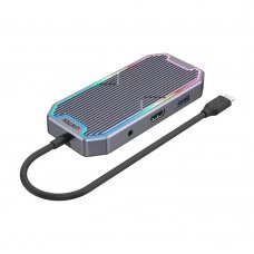 Unitek (D1029A) USB-C uHUB S7+ 7-in-1 USB-C Hub with 10Gbps Data, HDMI and Power Delivery 100W