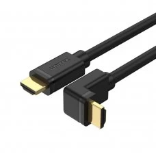 Unitek (Y-C1001) 4K 60Hz High Speed HDMI 2.0 Right Angle 90° Cable - 2 meter