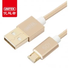 Unitek (Y-C4023GD) USB 2-in-1 MicroUSB / Lightning Cable - 1.5m 