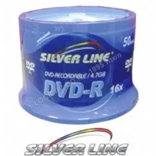  DVD-R SilverLine 50 Pack Cakebox Speed x16
