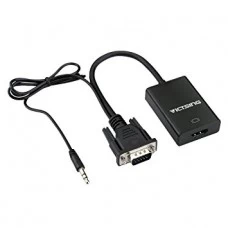 VGA To HDMI Output 1080P HD Audio TV AV HDTV Video 15cm Cable Adapter