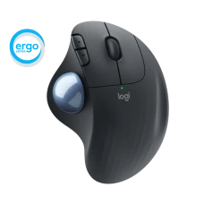 Logitech Ergo M575 Unifying/Bluetooth Trackball Wireless Mouse - Black