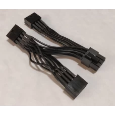Gigabyte Accessory Three (x3) PCI-e 8-Pin To One (x1) PCI-e 8-Pin For VGA Card Overclock Male To Female Cable
