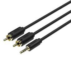 Unitek (Y-C938BK) PL 3.5mm (AUX) to 2 RCA Male (Stereo) Cable