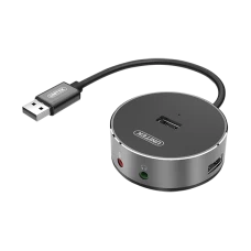 Unitek (Y-2197) USB2.0 3-Port USB Hub + Stereo Audio Port 