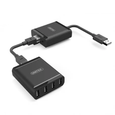 Unitek (Y-2516) USB2.0 Extender Over RJ45 + 4-Port Hub (up to 60M) USB over RJ45 LAN