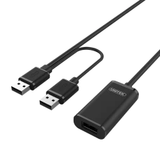Unitek (Y-Y-279) USB2.0 Active Extension Cable - 20m - כבל מאריך